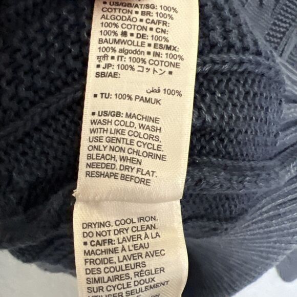 Goodthreads Mens Big & Tall Fisherman Cable Knit Sweater 3XL 100% Cotton Preppy - Picture 6 of 10